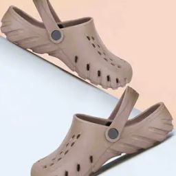 Men Perforated Slingback Clogs-image-4