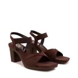 Women Logo Print Chunky Heeled Sandals-picture-7