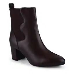 Women Heeled Ankle-Length Boots with Zip-Detail-image-35