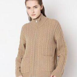 vero moda Women Cable-Knit Zip-Front Cradigan-picture-30