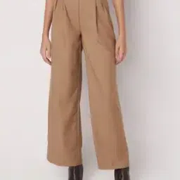 vero moda Women Wide-Leg Pleat-front Trousers-picture-39