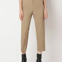 vero moda Women Straight Fit Flat Front Cigaratte Trousers-picture-39