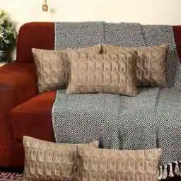 tanlooms Set of 5 Geometric Print Rectangular Cushion Covers-picture-38