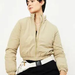 Women Regular Fit Zip-Front Bomber Jacket-image-49