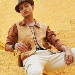 Men Colourblock Zip-Front Regular Fit Biker Jacket-image-63