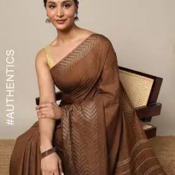 Handloom Silk Cotton Chanderi Saree-image-19