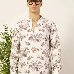 valen club Men Self-design Short Kurta-picture-1
