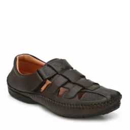 Shoe-Style Sandals with Velcro Fastening-image-52