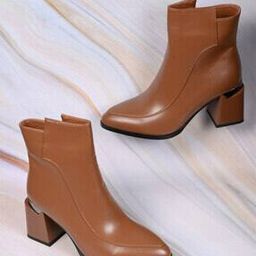 Women Pointed-Toe Ankle-Length Boots with Zip Closure-16