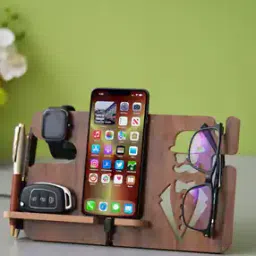 Wooden Multiutility Holder Desk Accessory-23