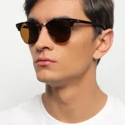 0RB301613093351 UV-Protected Half-Rim Square Sunglasses-picture-25