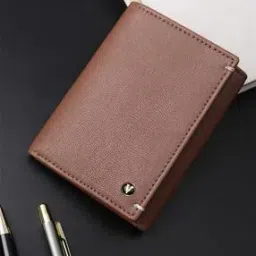 Men Metal Logo Bi-Fold Wallet-image-91