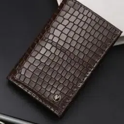 Men Croc Pattern Bi-Fold Wallet-image-14
