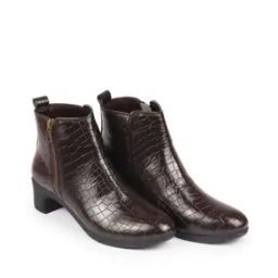 Reptilian Pattern Ankle-Length Boots-picture-25