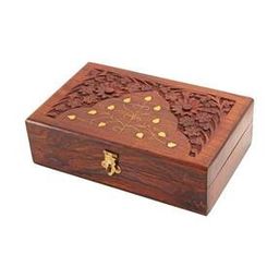 Floral Carved Wooden Jewellery Box-image-37