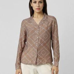 Women Regular Fit Micro Print Shirt-image-7