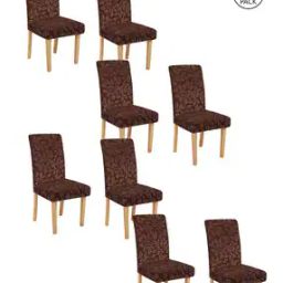 Pack of 8 Printed Washable Chaircovers-48