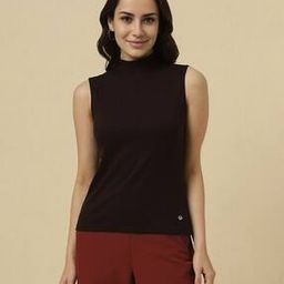 Women Regular Fit High-Neck Top-image-62