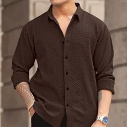 Men Regular Fit Button-Down Shirt-image-0