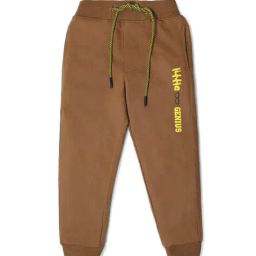 nino togs Men Typographic Print Joggers with Drawstring Waist image 1