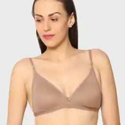 Women Non-Wired T-Shirt Bra with Floral Applique-picture-40