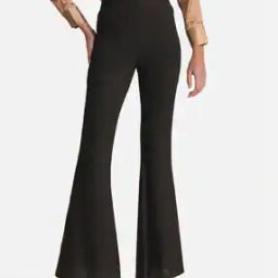 Women Flat-Front Flared Pants-image-42