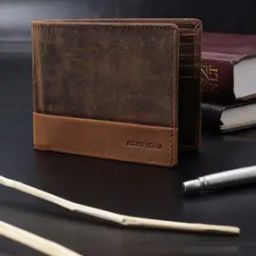 Men Leather Bi-Fold Panelled Wallet-picture-15