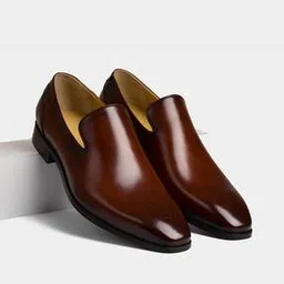Almond-Toe Slip-On Formal Shoes-image-20
