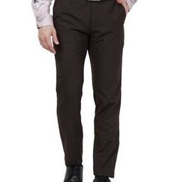Men Checks Slim Fit Trousers-image-98