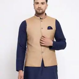 Micro Print Nehru Jacket-11