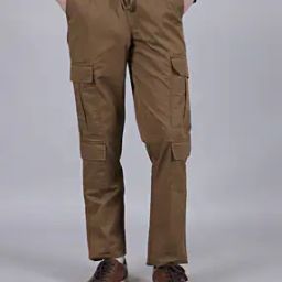 Shein Street Full Length Slim Fit Cargo Trousers With Flap Pockets-image-68