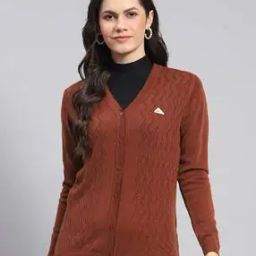Women Button-Front V-Neck Cardigan-image-16