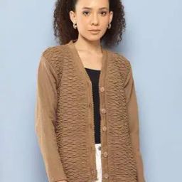 Women Cardigan with Button Closure-image-22