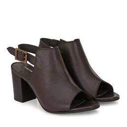 carlo romano Genuine Leather Chunky Heeled Sandals-picture-43