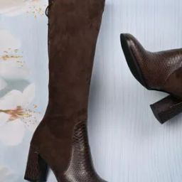 Women Animal Pattern Knee-Length Boots-picture-15