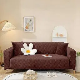 Checked 3-Seater Sofa Cover-image-69