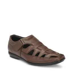 Flat Heel Sandals with Velcro Fastening-image-59