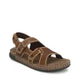 Round Toe Velcro Fastening Flat Sandals-image-89