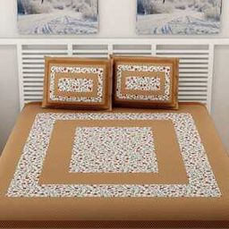Double BedSheet With 2 Pillow Cover-image-80