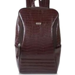 Men Croc-Embossed Backpack with Zip Closure-image-90