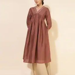 WomenEmbroidery A-line Kurta-image-64