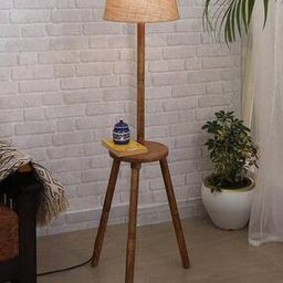 Contemporary Floor Lamp with Table Shelf-16