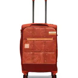 Graphic Print Soft Body Trolley Bag-35