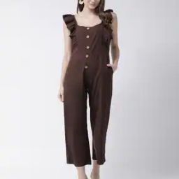 Sleeveless Jumpsuit with Ruffles Detail-image-73