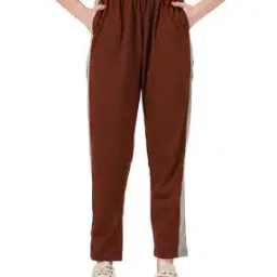 fashionable Women Straight Track Pants with Elasticated Drawstring Waist-picture-18