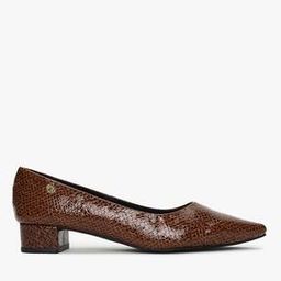 Reptilian Pattern Heeled Pumps-image-1