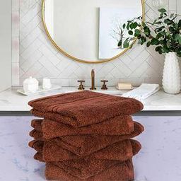 Set of 6 Striped Super Absorbent Face Towels-19