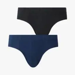 Men Pack of 2 Panelled Cotton Briefs-image-29