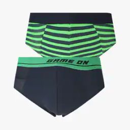 Men Pack of 2 Briefs with Contrast Waistband-image-24