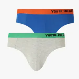 Men Pack of 2 Colourblock Breifs-image-21